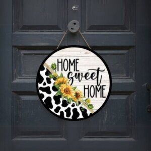Handmade 10" Home Sweet Home Door Sign